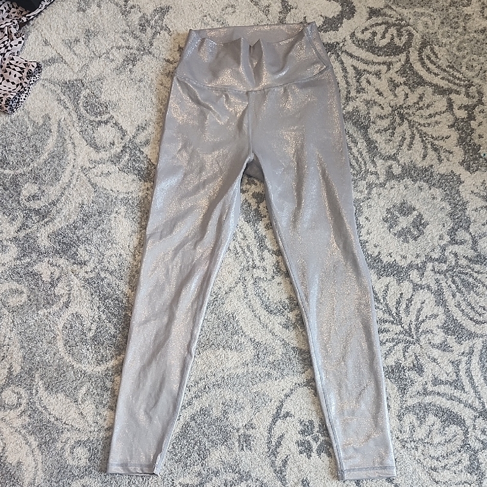 Shimmering Silver/Rose Leggings